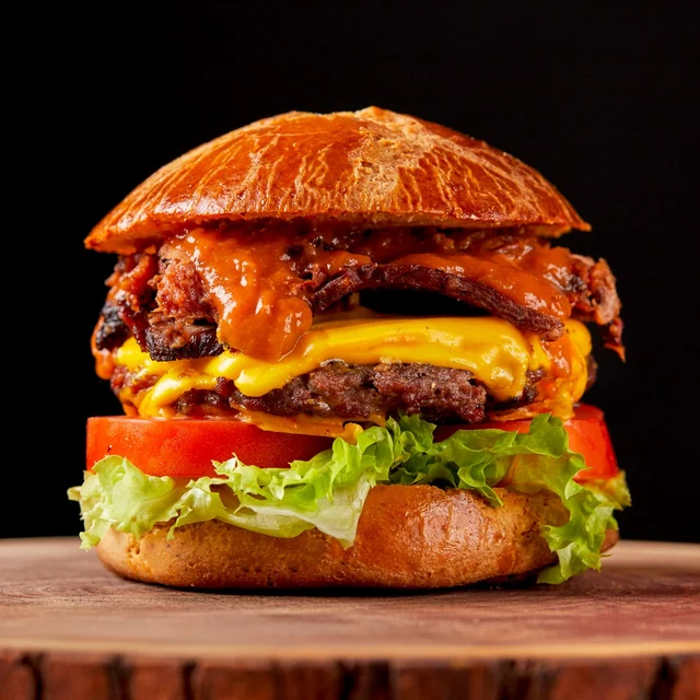 Hambúrguer ilustrativo da categoria de lanches