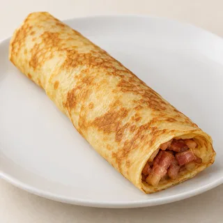 Panqueca de Bacon — imagem ilustrativa gerada, sem acompanhamentos